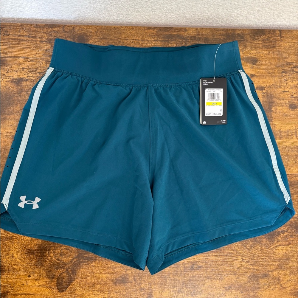 NWT Under Armour men’s UA Speedpocket 5 ́ ́ Shorts size medium (1377485)